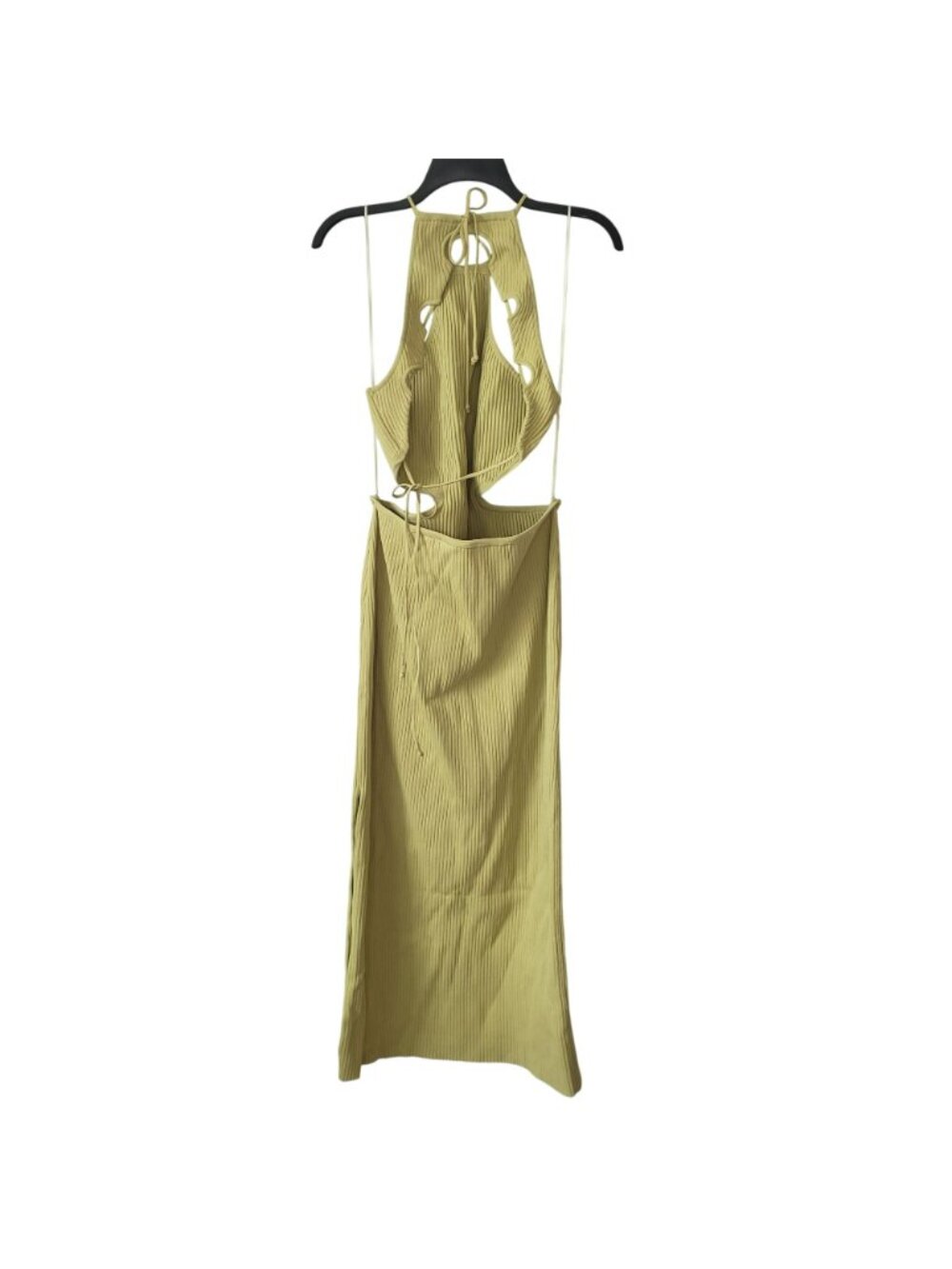 Significant Other Green Knit Midi Side Cut Out Open Back Dress Revolve Summer - Picture 5 of 15
